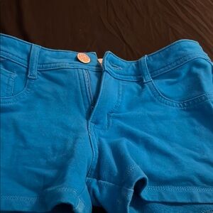 Vibrant Blue Denim Shorts